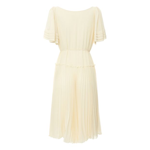 Vestido plisado de crepé-product