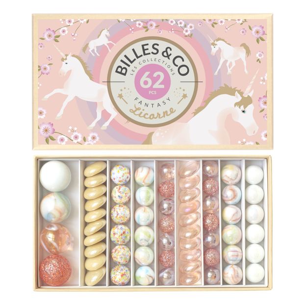 Box of 62 Marbles - Unicorn-product