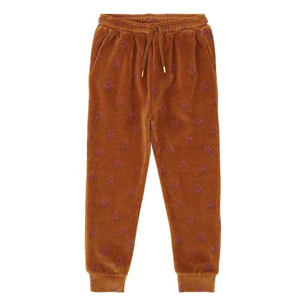 Jogger Charline in velluto in cotone bio-product