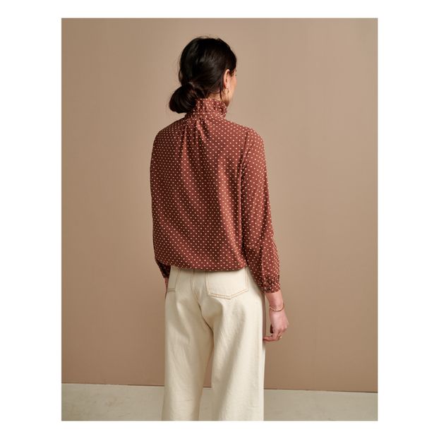 Blusa Safran de plumeti - Colección mujer --product