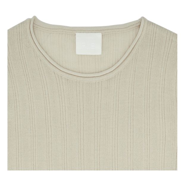 Jersey de lana extra fina acanalado -Colección Mujer--product