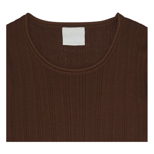 Jersey de lana extra fina de canalé -Colección Mujer--product