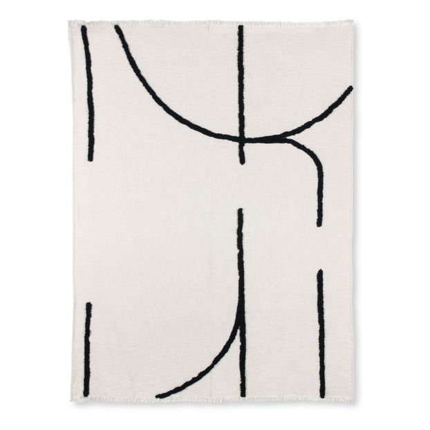 Black Lines Throw-product