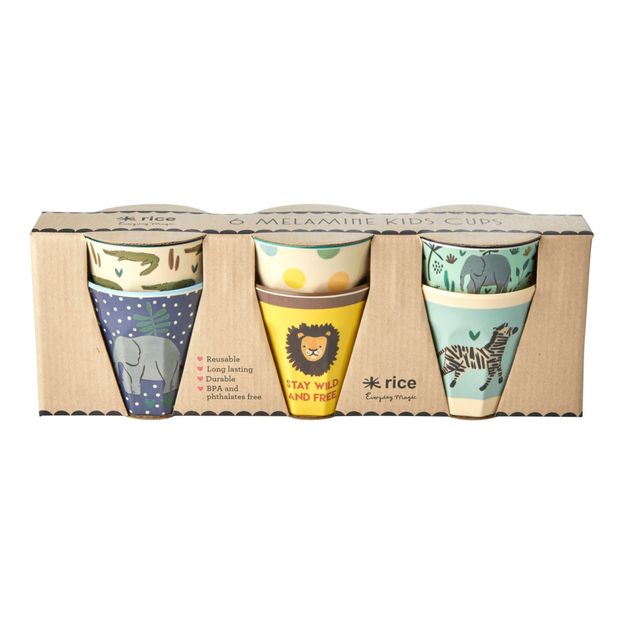 Gobelets enfant imprimé Jungle - Set de 6-product