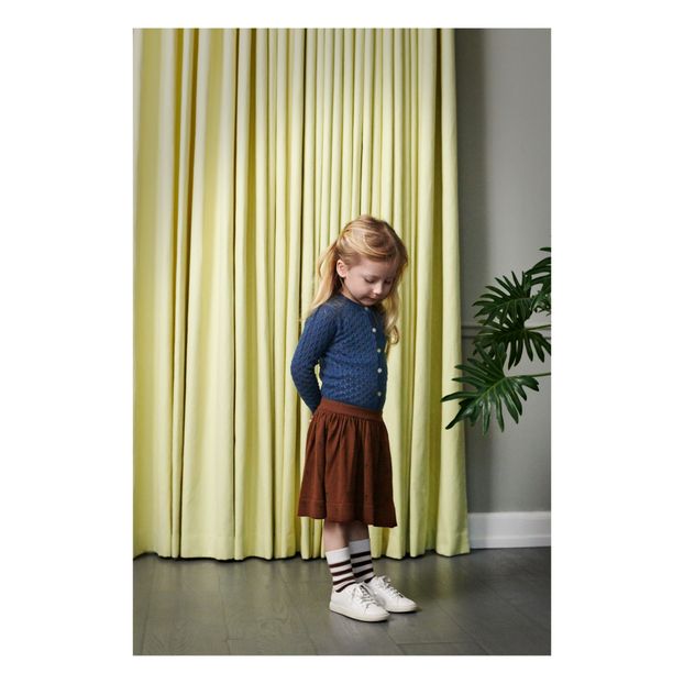 Pointelle Fine Wool Openwork Cardigan-product