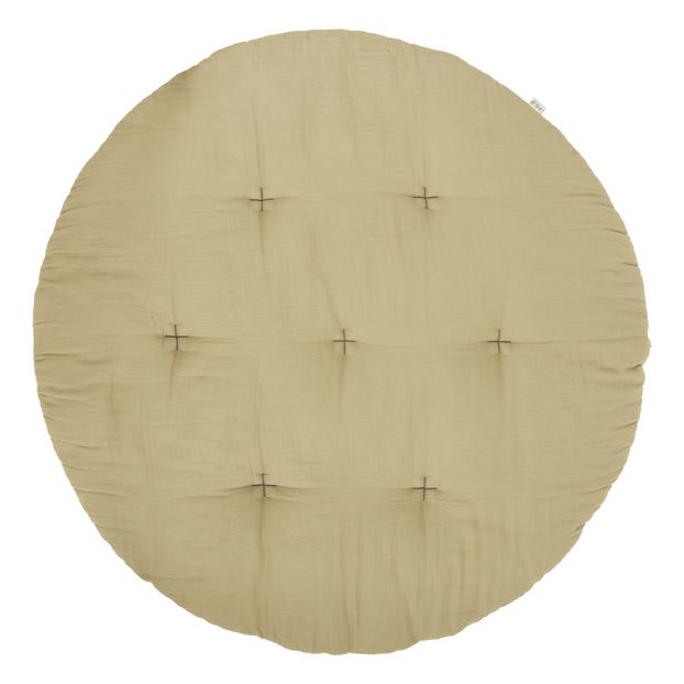 Tapis futon rond en coton bio-product