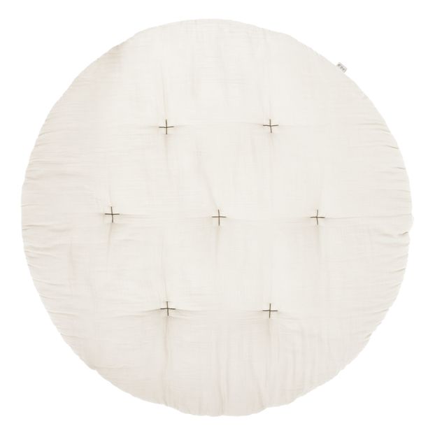 Tapis futon rond en coton bio-product