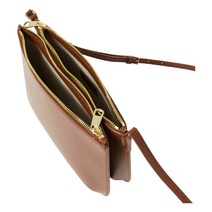 Sac Sarah Cuir Lisse | Noisette- Image produit n°4