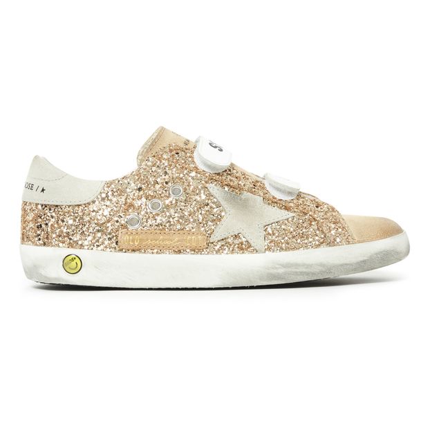 Zapatillas con velcros Old School brillantina-product