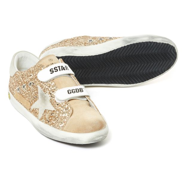 Zapatillas con velcros Old School brillantina-product