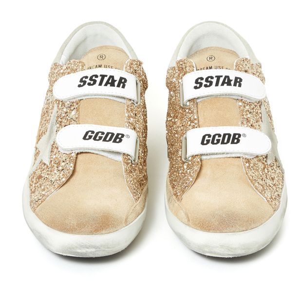 Zapatillas con velcros Old School brillantina-product
