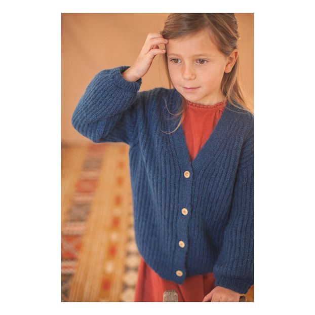 Cardigan Laine et Mohair Constance-product