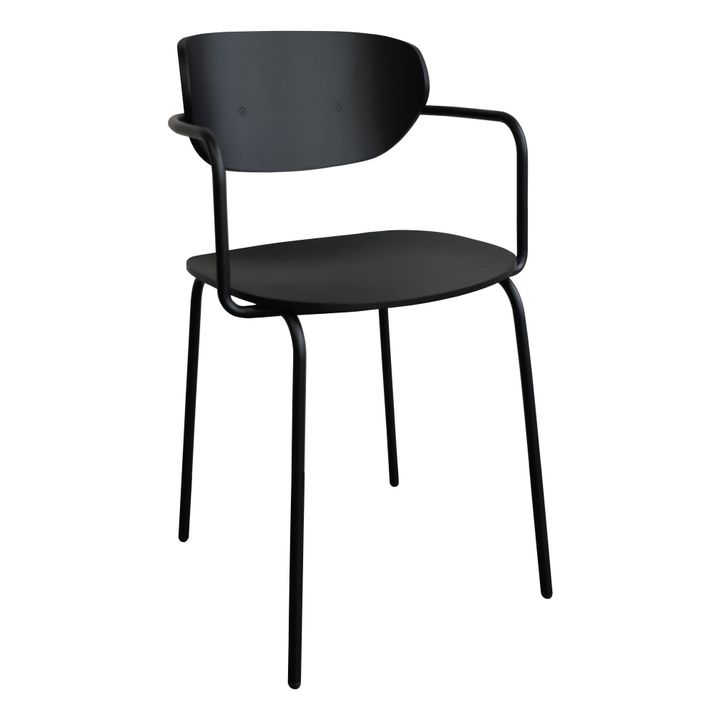 Chaise en bois de frêne FSC Noir- Image produit n°0