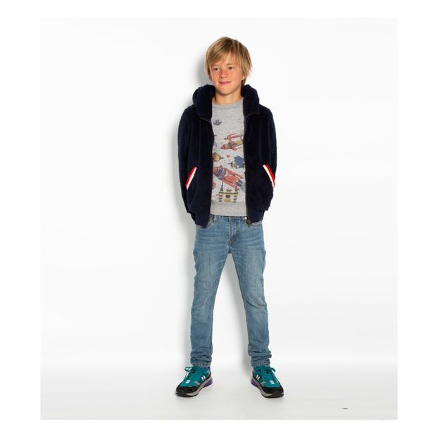 Sweat Zippé Capuche Façon Fourrure-product