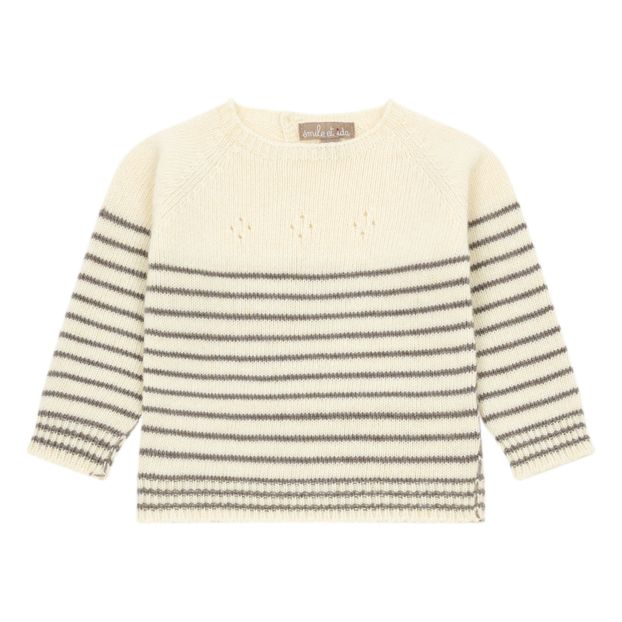 Pull Laine et Cachemire Rayé-product