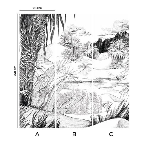 Oasis Fresco - 3 panels-product