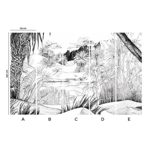 Oasis Fresco - 5 panels-product