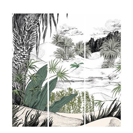 Oasis Coloured Fresco - 3 panels-product