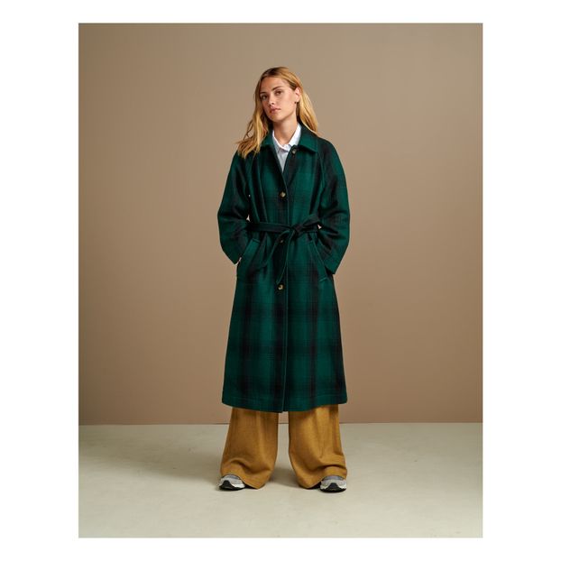 Manteau Vermont Laine à Carreaux - Collection Femme --product