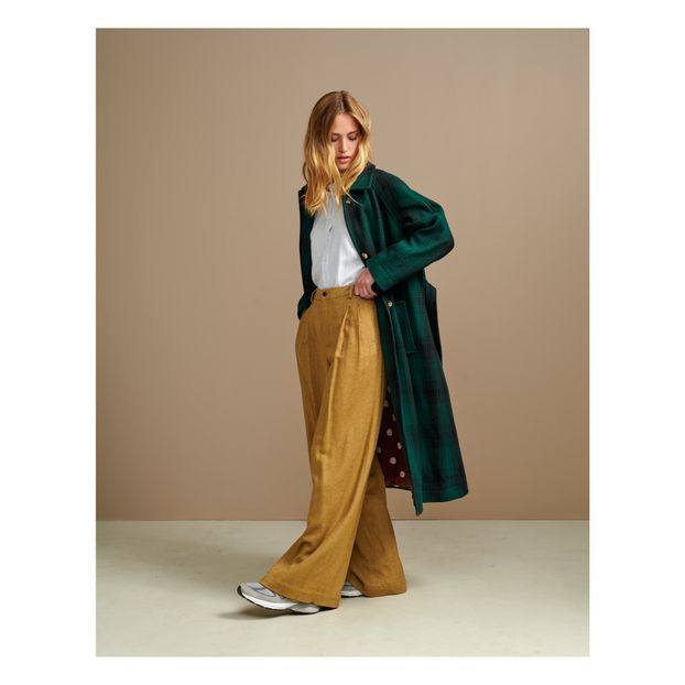 Manteau Vermont Laine à Carreaux - Collection Femme --product