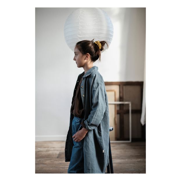Pineapple Linen and Organic Cotton Long Dress-product