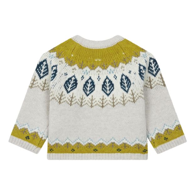 Cardigan Jacquard Feuilles-product