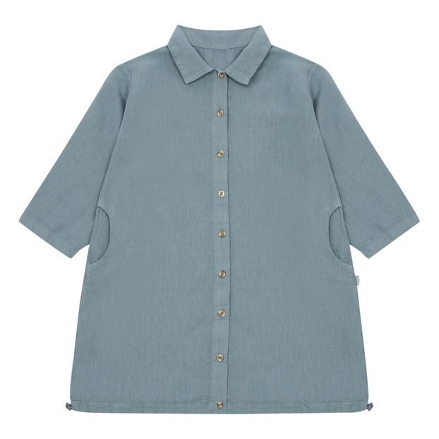 Pineapple Linen and Organic Cotton Long Dress-product