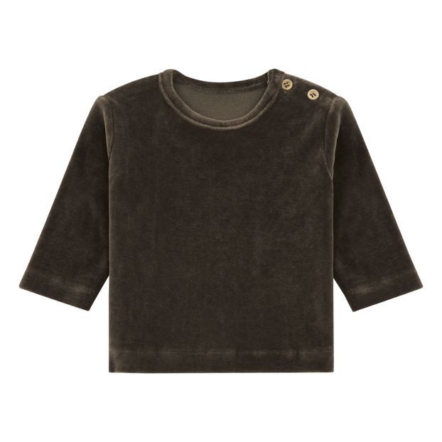 Sweat Estragon Velours Coton Bio-product