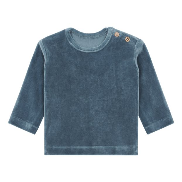 Sweat Estragon Velours Coton Bio-product