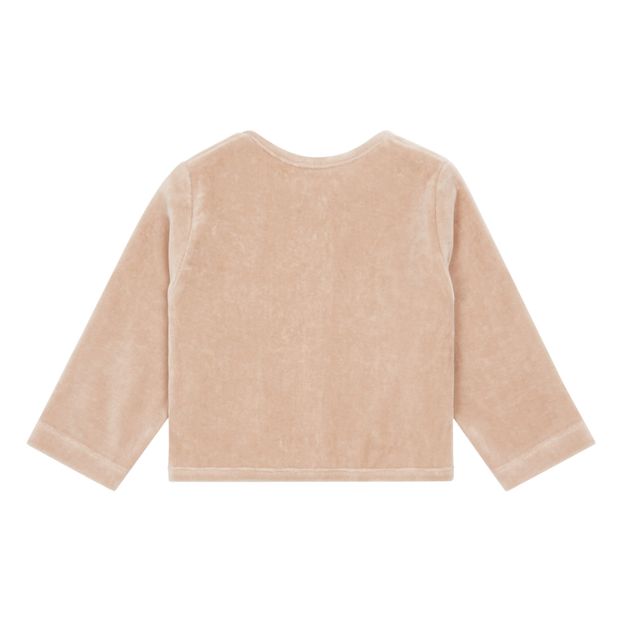 Cardigan Manioc Velours Coton Bio-product