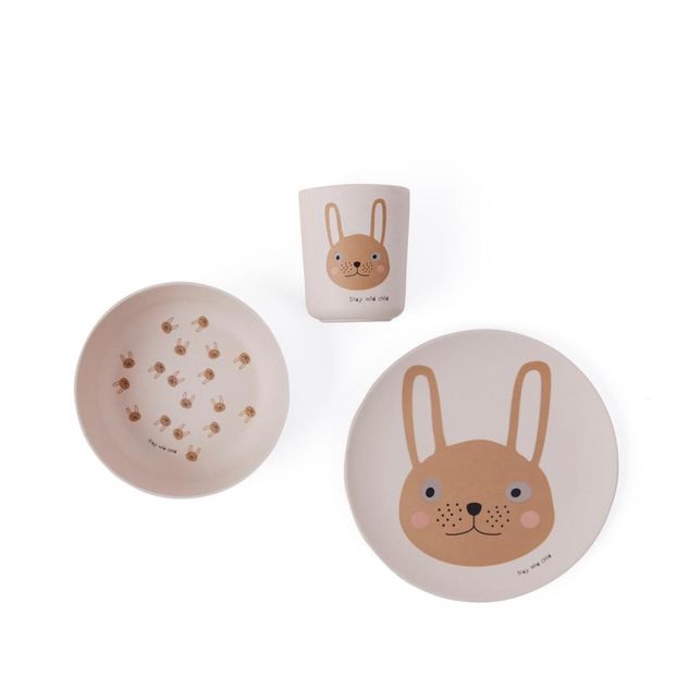 Set vaisselle Lapin en bambou-product