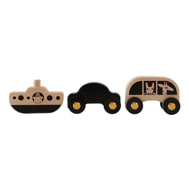Voitures et bateau en bois-product