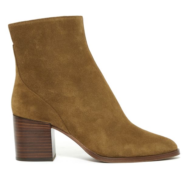 Botines de piel y terciopelo n°660-product