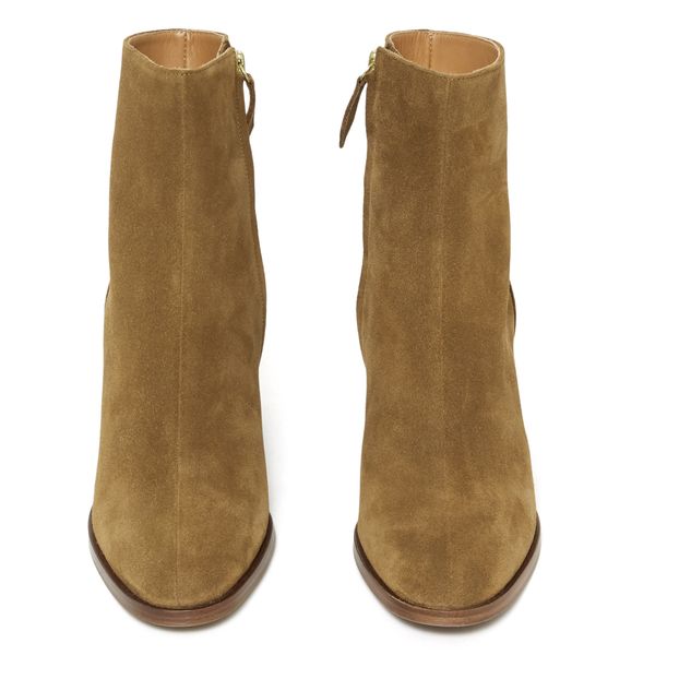 Botines de piel y terciopelo n°660-product