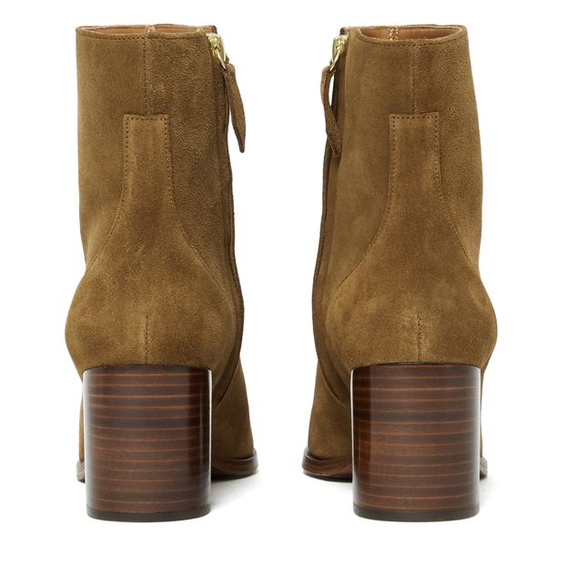 Botines de piel y terciopelo n°660-product