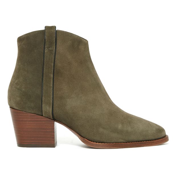 Botines de piel y terciopelo n° 705-product