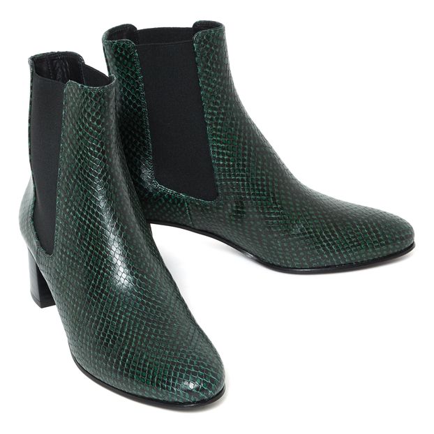 Botines de cuero tipo cobra n°402-product