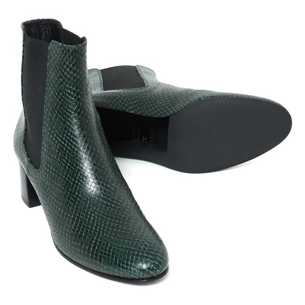 Botines de cuero tipo cobra n°402-product