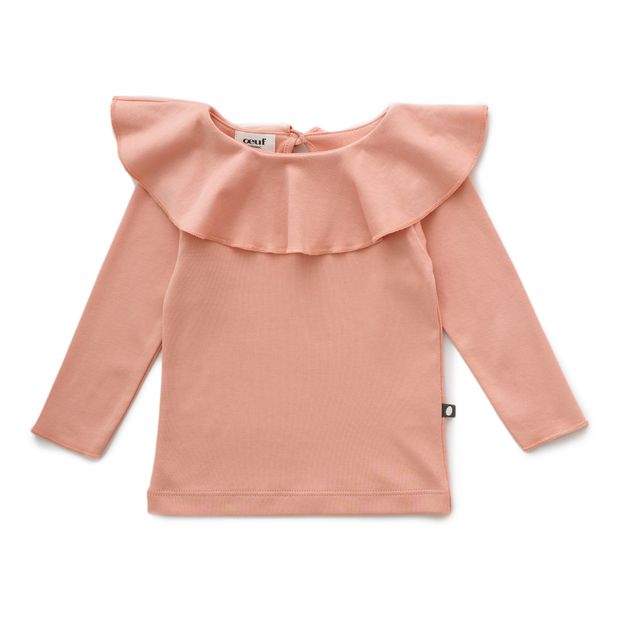 Camiseta algodón Pima Bio Cuello con volantes-product