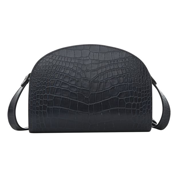 Sac Demi Lune Cuir Embossé Croco-product
