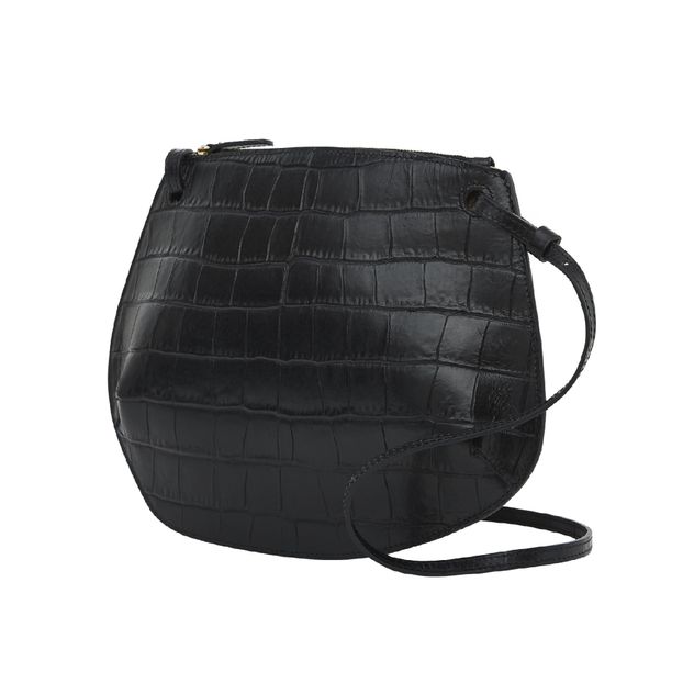 Sac Pebble Bandoulière Cuir Embossé Croco-product