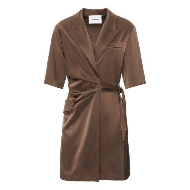 Robe Portefeuille en Satin Lavé Amar-product