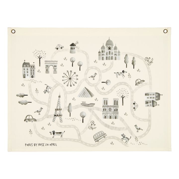 Carte de Paris | Ecru- Image produit n°0