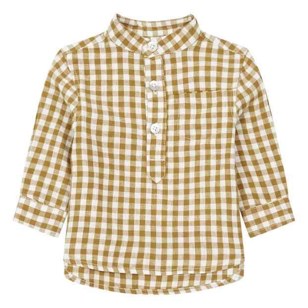 Kurta Carreaux Coton et Lin-product