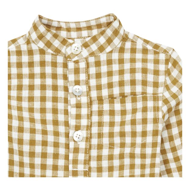 Kurta Carreaux Coton et Lin-product