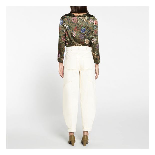 Blusa Bombolone Flores de satén-product