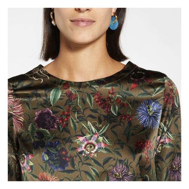 Blusa Bombolone Flores de satén-product