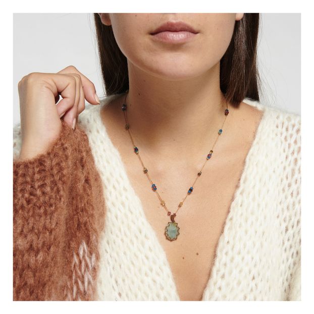 Collier Tibetan Court Aquamarine-product