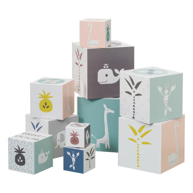 Cubes à empiler Animaux - Set de 10-product