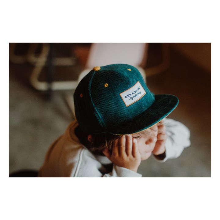 Cappellino in velluto | Verde- Immagine del prodotto n°4